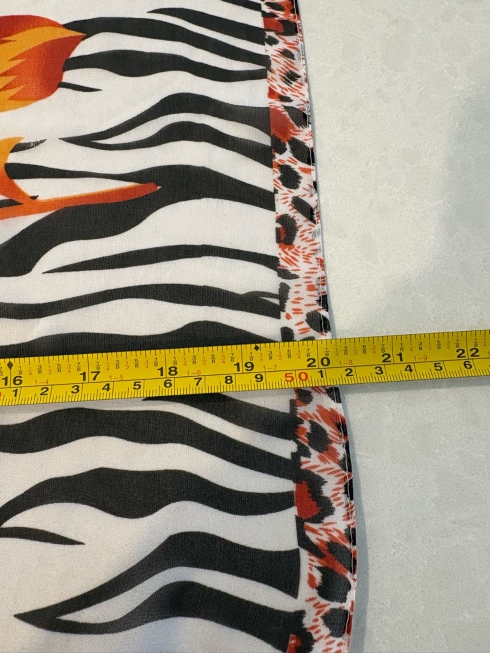 Wild at Heart Mixed Animal & Floral Print Chiffon Scarf - Picture 9 of 12